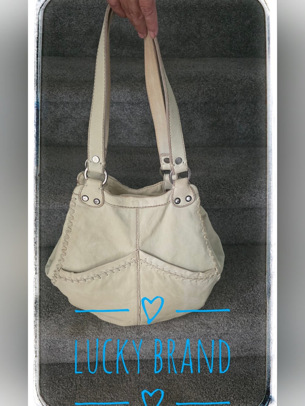 Lucky Brand Italian Leather Hobo, Bohemian